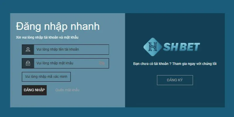 Đăng nhập Shbet nhanh với PC